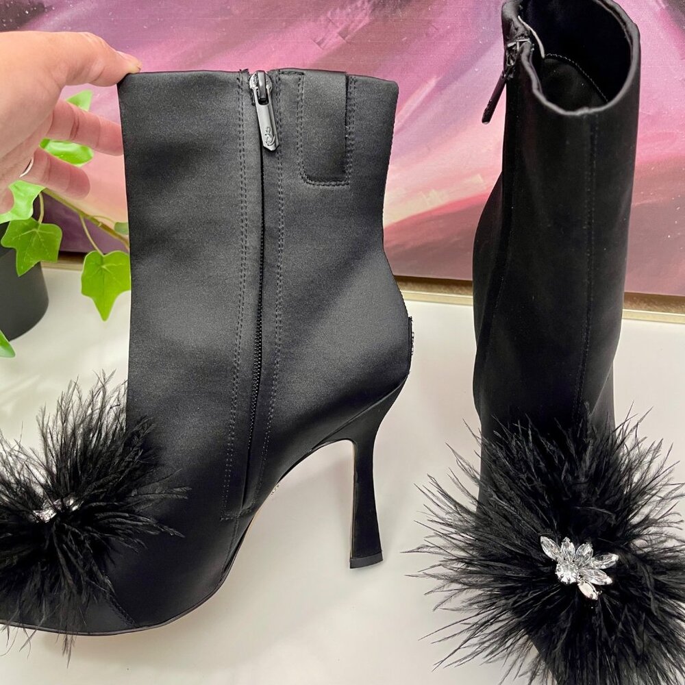 Sam Edelman Ency Feather Heel Bootie in Black Size 7 - Picture 7 of 15